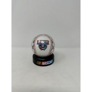 NASCAR 50th Anniversary 1948-1998 Commemorative Baseball with Display Base Case